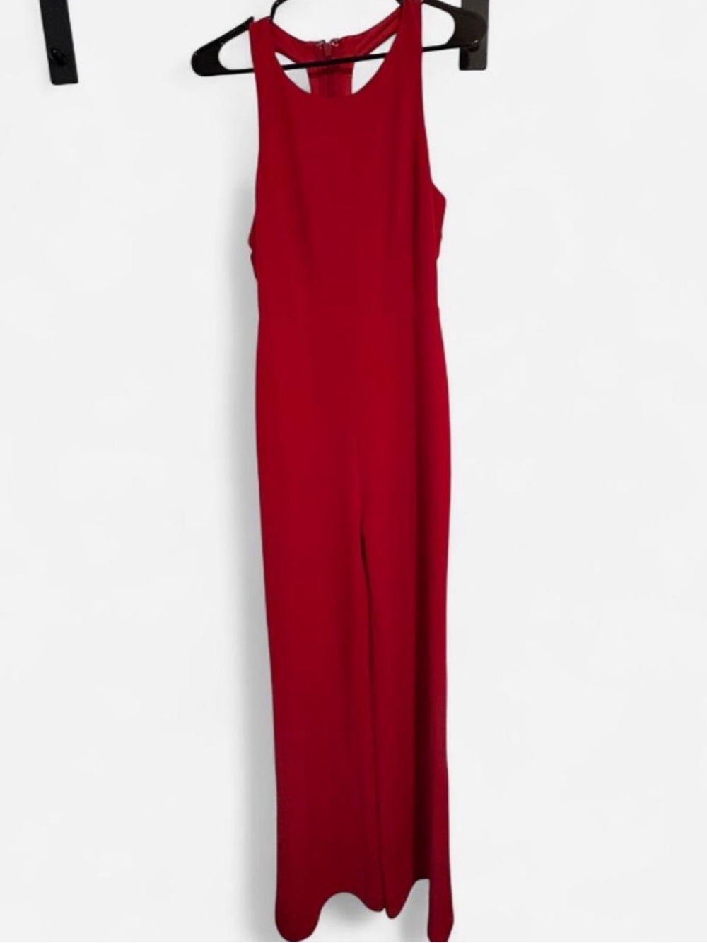 Lulus Night is Young Red Wide-Leg Backless Jumpsuit